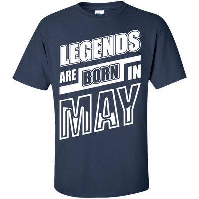 Legends are born in MAY-T-Shirt & Hoodie-Classic T-Shirt-Navy