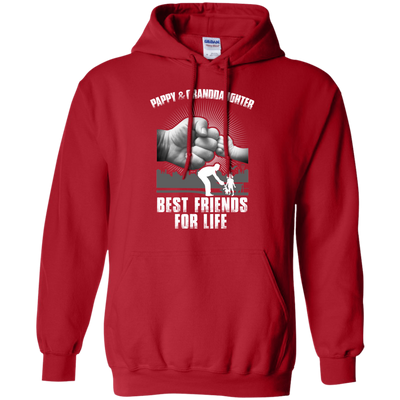 Pappy And Granddaughter Best Friends For Life-T-Shirt & Sweatshirt-Pullover Hoodie-Red
