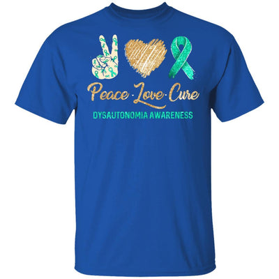 Peace Love Cure Dysautonomia Awareness-T-Shirt & Hoodie-Classic T-Shirt-Royal