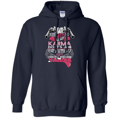 I WILL BECOME KARMA-T-Shirt & Hoodie-Pullover Hoodie-Navy