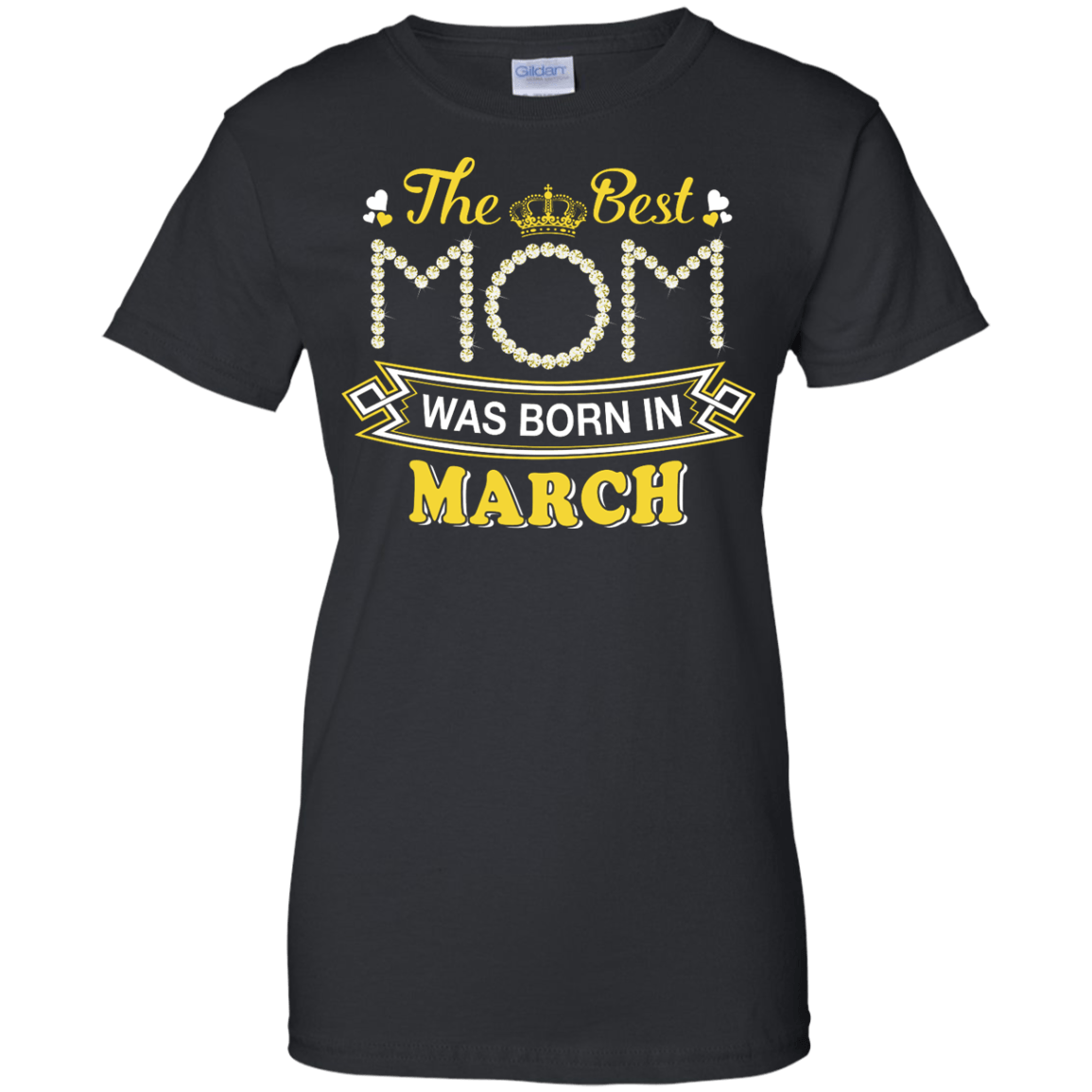 The Best Mom Was Born In March-T-Shirt & Hoodie-Women's T-Shirt-Black