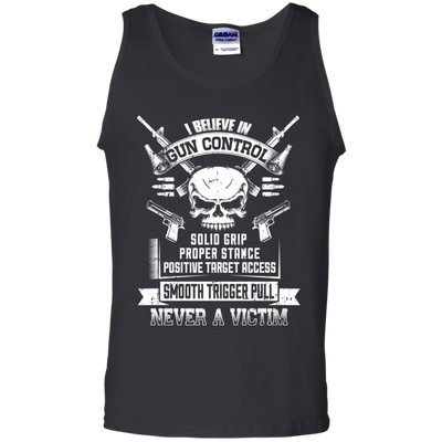 I Believe In Gun Control-T-Shirt & Hoodie-Unisex Tank-Black
