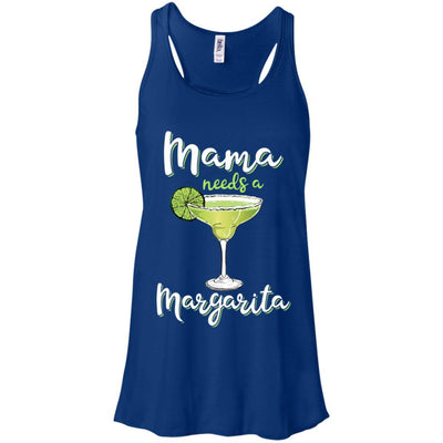 Mama Needs a Margarita Mother's Day Gift-T-Shirt & Tank Top-Women's Flowy Racerback Tank-True Royal