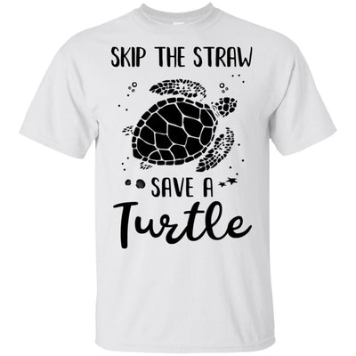 Save The Turtles Skip A Straw Save A Turtle-T-Shirt & Hoodie-Classic T-Shirt-White