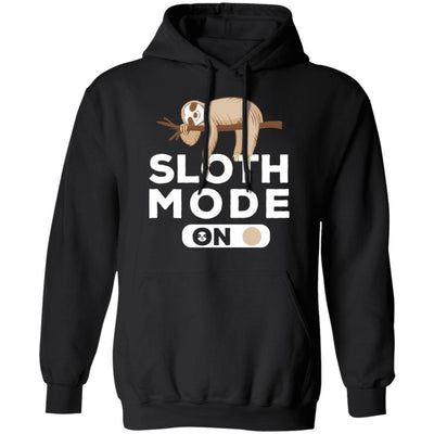 Sloth Mode On Funny Lazy Sleeping Sloth-T-Shirt & Tank Top-Pullover Hoodie-Black