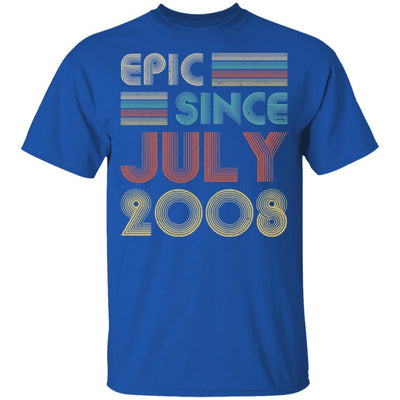 Epic Since July 2008 Vintage 13th Birthday Gifts Youth-Youth Shirt-Youth T-Shirt-Royal