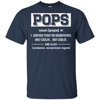 Pops Gifts Grandpa Definition Fathers Day-T-Shirt & Hoodie-Classic T-Shirt-Navy