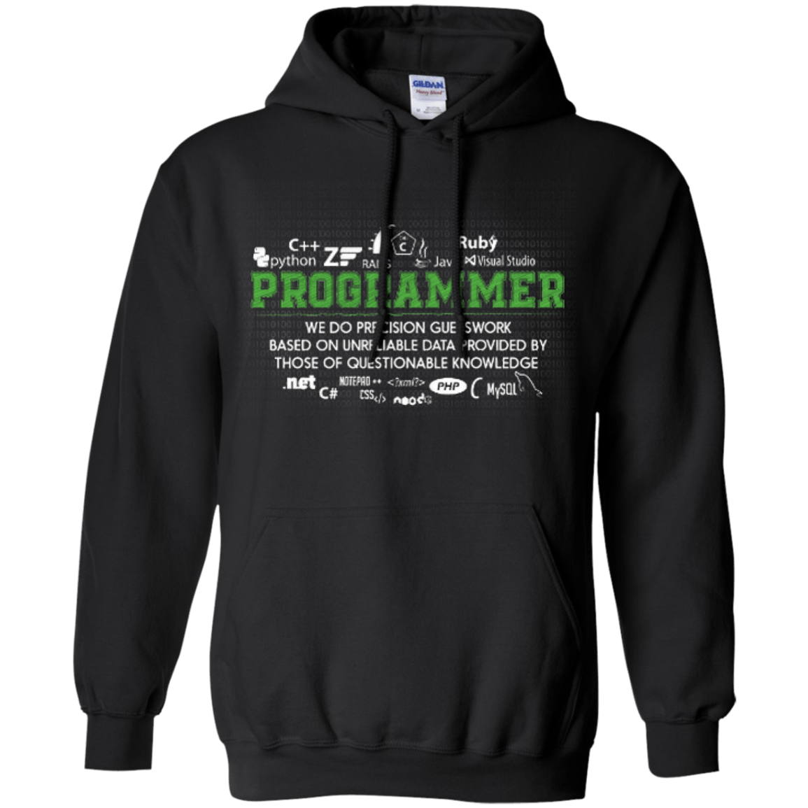 I'm A Programmer-T-Shirt & Hoodie-Pullover Hoodie-Black