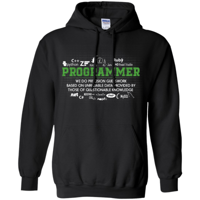 I'm A Programmer-T-Shirt & Hoodie-Pullover Hoodie-Black