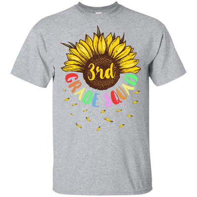 Sunflower 3rd Grade Squad First Grade Teacher Youth-Youth Shirt-Youth T-Shirt-Sport Grey