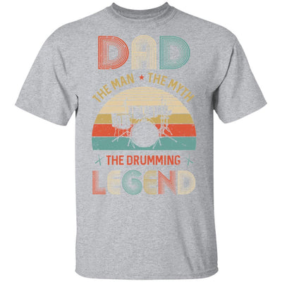 Dad The Man The Myth The Drumming Legend-T-Shirt & Hoodie-Classic T-Shirt-Sport Grey
