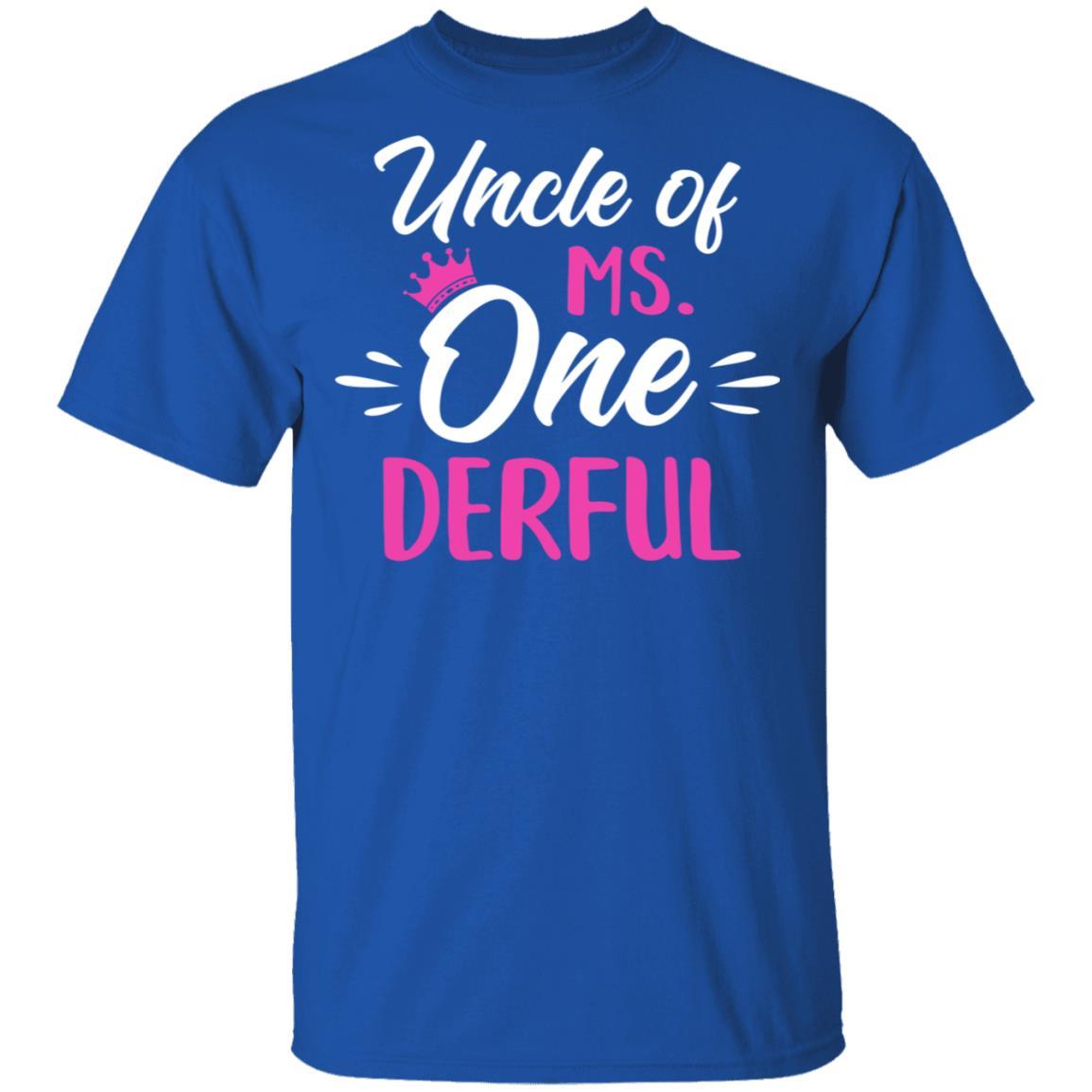 Uncle Of Ms Onederful 1st Birthday Party Costumes Gifts-T-Shirt & Hoodie-Classic T-Shirt-Royal