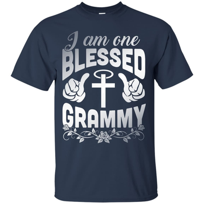 I Am One Blessed Grammy-T-Shirt & Hoodie-Classic T-Shirt-Navy