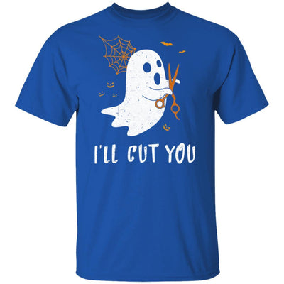 Halloween Boo Ghost I'll Cut You Barber Costume-T-Shirt & Hoodie-Classic T-Shirt-Royal