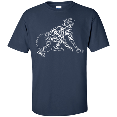 I Love Monkey T-Shirt Word Graphic Tee-T-Shirt & Hoodie-Classic T-Shirt-Navy