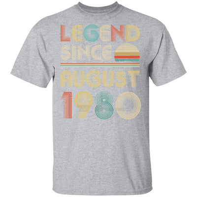 Legend Since August 1980 Vintage 41th Birthday Gifts-T-Shirt & Hoodie-Classic T-Shirt-Sport Grey