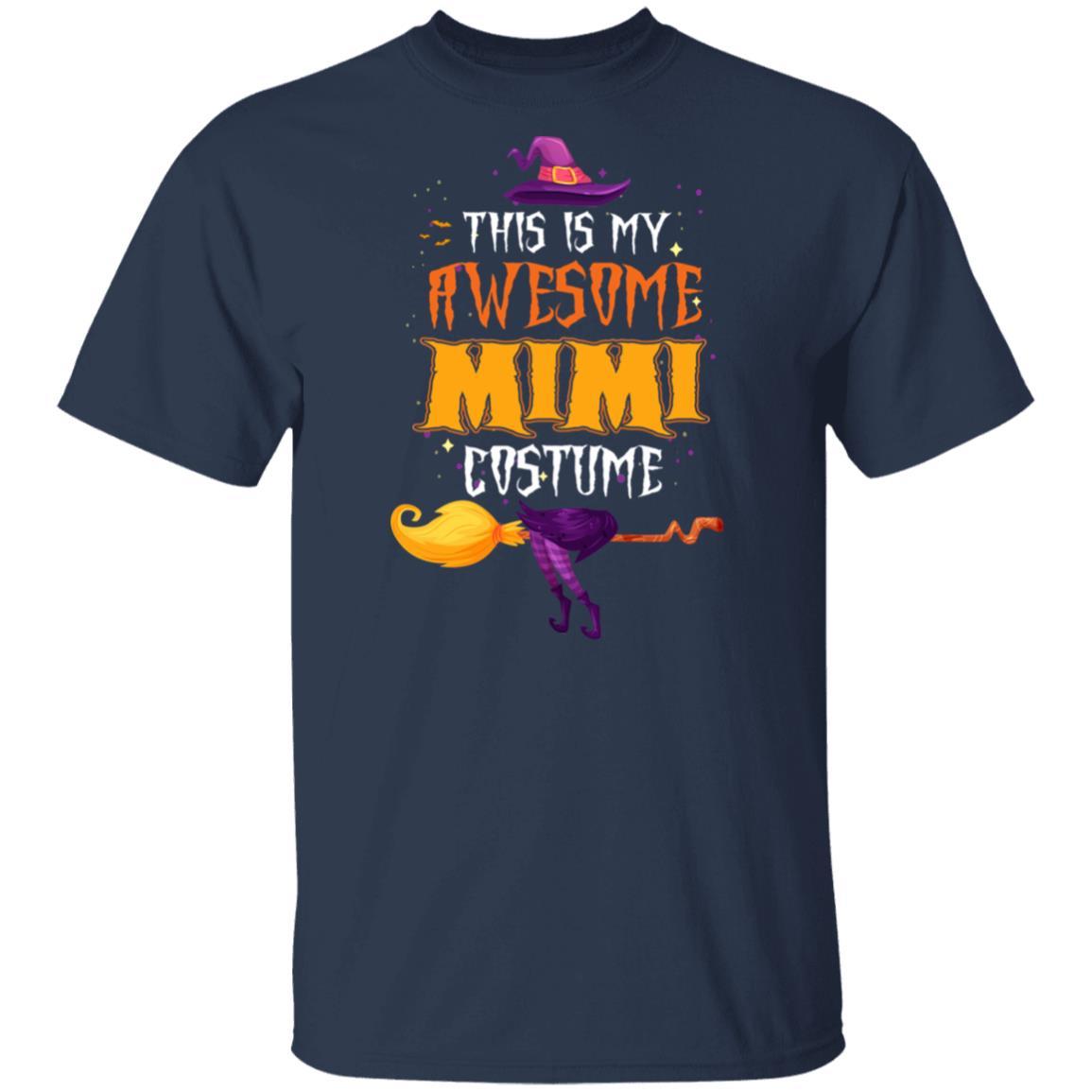 Halloween This Is My Awesome Mimi Costume-T-Shirt & Hoodie-Classic T-Shirt-Navy