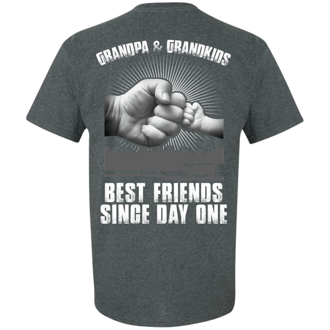 Grandpa And Grandkids Best Friends Single Day One-T-Shirt & Hoodie-Classic T-Shirt-Dark Heather