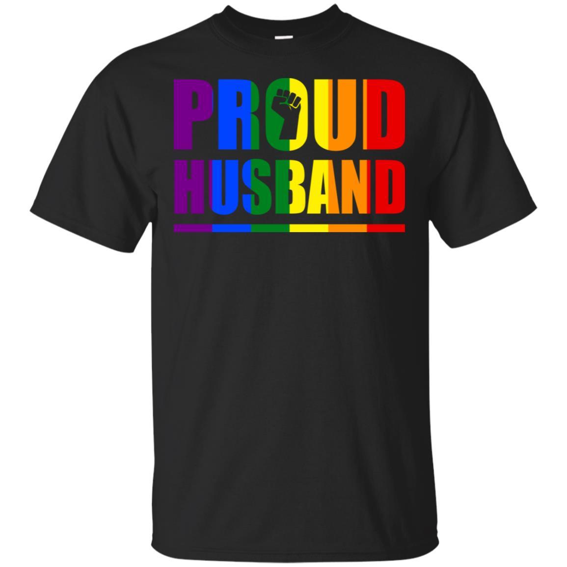 Proud Husband Gay Pride Month LGBT-T-Shirt & Hoodie-Classic T-Shirt-Black