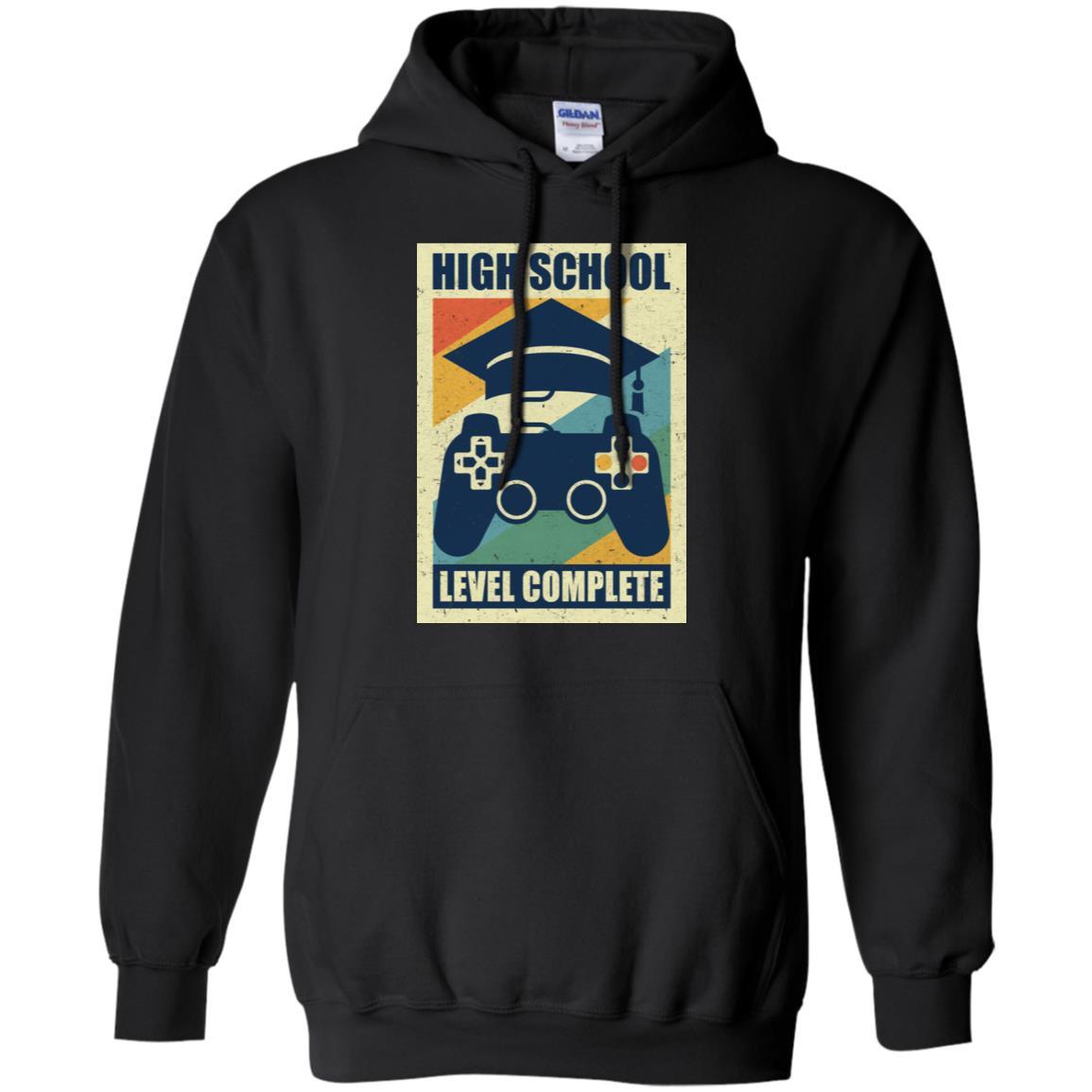 High School Graduation Video Game Gamer Gifts-T-Shirt & Hoodie-Pullover Hoodie-Black
