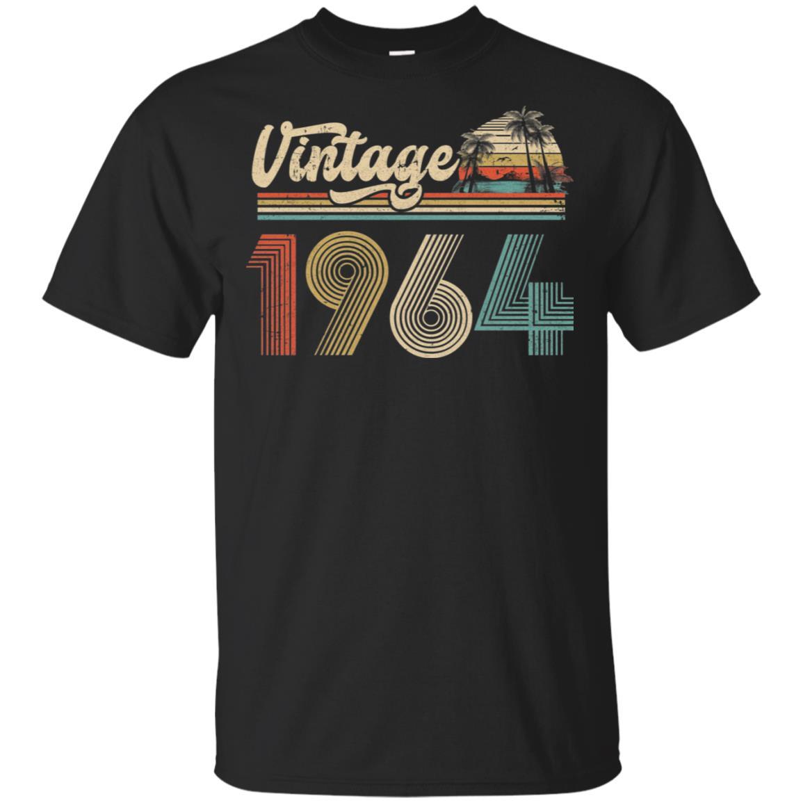 57th Birthday Gift Vintage 1964 Classic-T-Shirt & Hoodie-Classic T-Shirt-Black