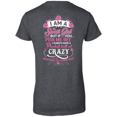 I Am A Sweet Girl-T-Shirt & Hoodie-Women's T-Shirt-Dark Heather