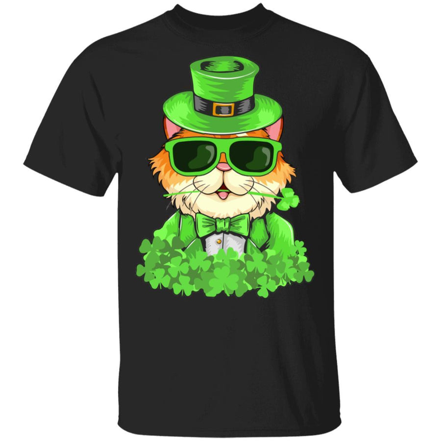 Lepurrchaun St. Patrick's Day Cat Leprechaun Paddy Day-T-Shirt & Hoodie-Classic T-Shirt-Black