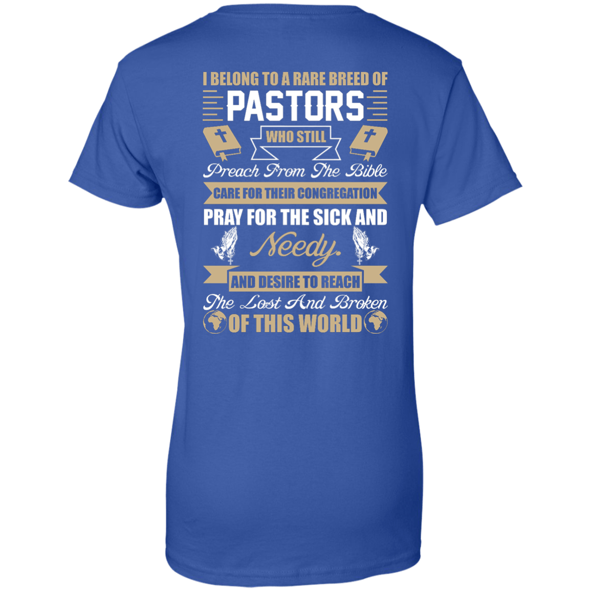 I Belong To A Rare Breed Of Pastors-T-Shirt & Hoodie-Women's T-Shirt-Royal