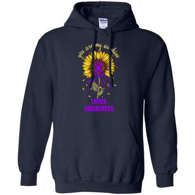 You Are My Sunshine Lupus Awareness-T-Shirt & Hoodie-Pullover Hoodie-Navy