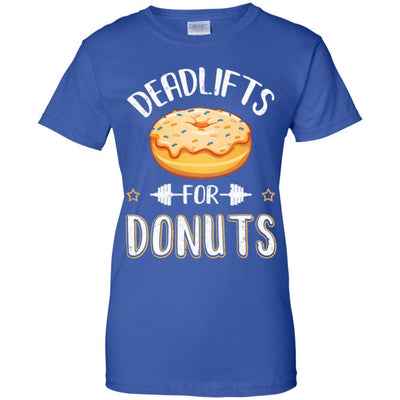 Deadlifts For Donuts Exercise Workout Motivation-T-Shirt & Tank Top-Women's T-Shirt-Royal