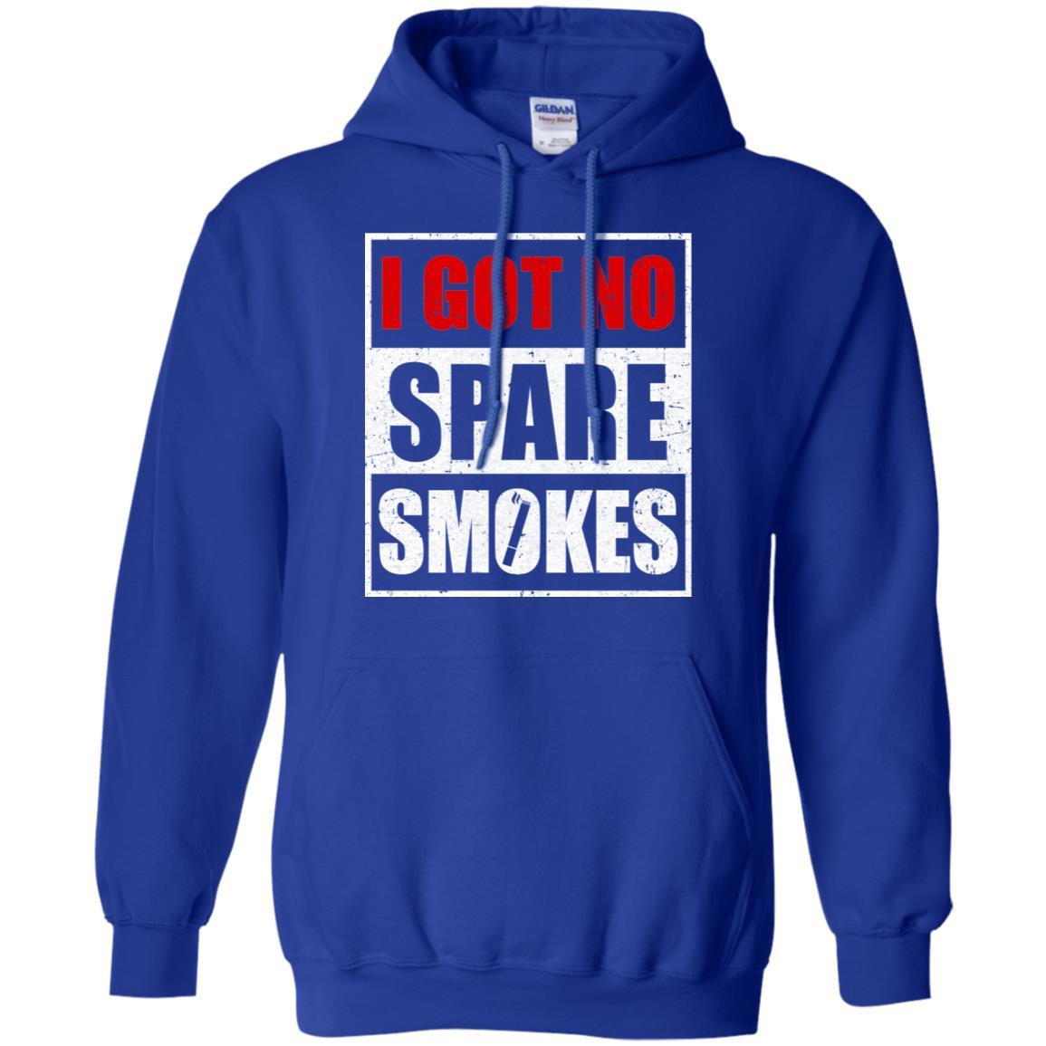Funny I Got No Spare Smokes-T-Shirt & Hoodie-Pullover Hoodie-Royal