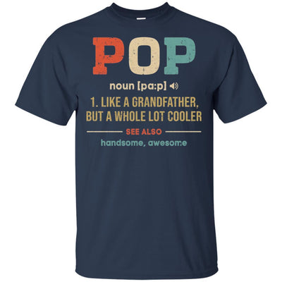 Vintage Pop Gifts Grandpa Definition Fathers Day-T-Shirt & Hoodie-Classic T-Shirt-Navy