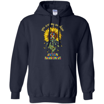 You Are My Sunshine Autism Awareness-T-Shirt & Hoodie-Pullover Hoodie-Navy