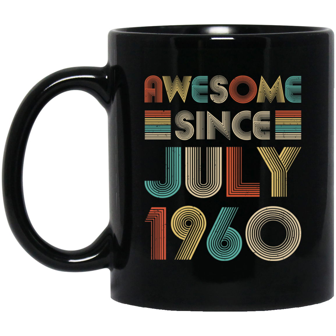 Awesome Since July 1960 Vintage 62th Birthday Gifts Mug