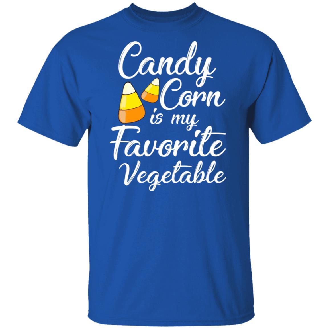 Candy Corn Is My Favorite Vegetable Halloween Costume Party-T-Shirt & Hoodie-Classic T-Shirt-Royal