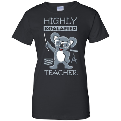 Highly Koalafied Teacher-T-Shirt & Hoodie-Women's T-Shirt-Black