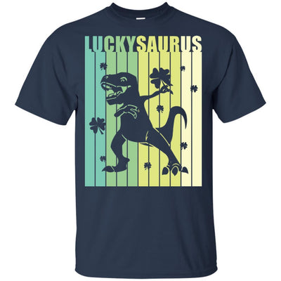Happy St Pat Rex Day Dinosaur T-Rex Kids Patricks Day Youth-Youth Shirt-Youth T-Shirt-Navy