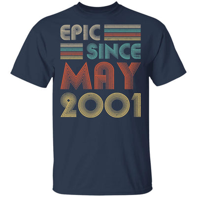 Epic Since May 2001 Vintage 20th Birthday Gifts-T-Shirt & Hoodie-Classic T-Shirt-Navy