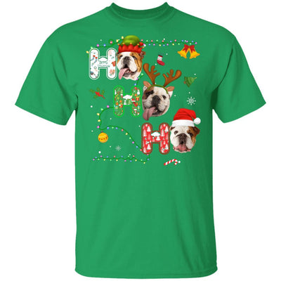 Christmas Ho Ho Ho Bulldog Lover Funny Xmas Gift-T-Shirt & Sweatshirt-Classic T-Shirt-Irish Green