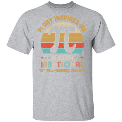 Vintage Math Pi Day Inspires Me To Make Irrational-T-Shirt & Hoodie-Classic T-Shirt-Sport Grey