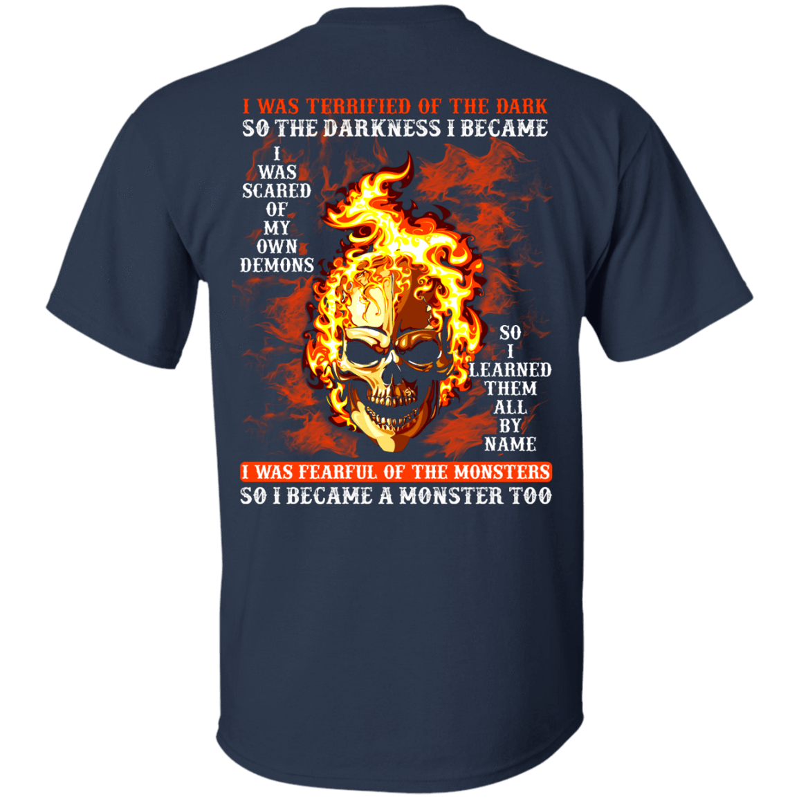 I BECAME THE MONSTER LIKE THAT T Shirt-T-Shirt & Hoodie-Classic T-Shirt-Navy