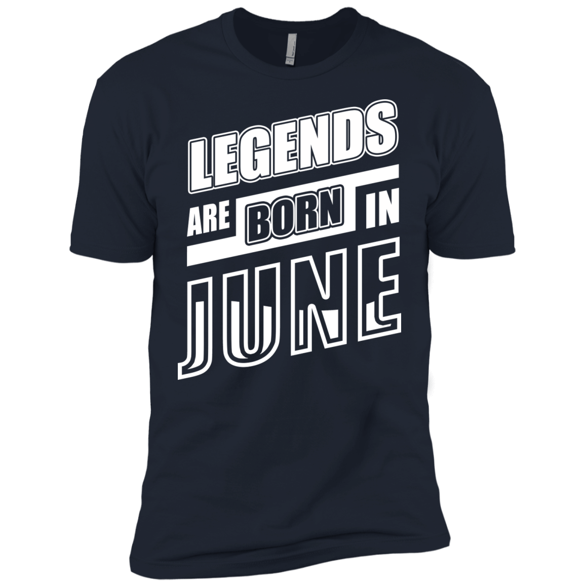 Legends are born in JUNE-T-Shirt & Hoodie-Premium T-Shirt-Midnight Navy