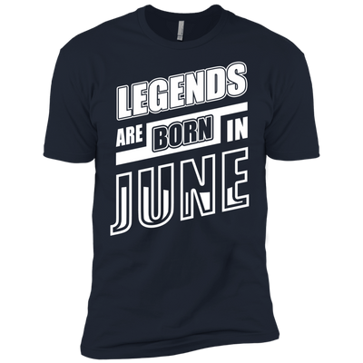 Legends are born in JUNE-T-Shirt & Hoodie-Premium T-Shirt-Midnight Navy
