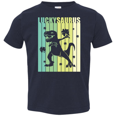 Happy St Pat Rex Day Dinosaur T-Rex Kids Patricks Day Youth-Youth Shirt-Toddler T-Shirt-Navy