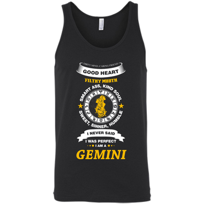 I Never Said I Was Perfect I Am A GEMINI-T-Shirt & Hoodie-Unisex Tank-Black