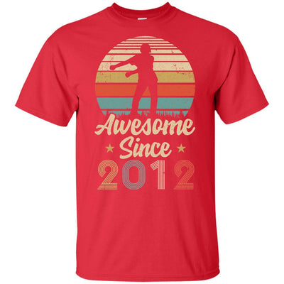 Vintage Flossing Awesome Since 2012 9th Birthday Gift Youth-Youth Shirt-Youth T-Shirt-Red