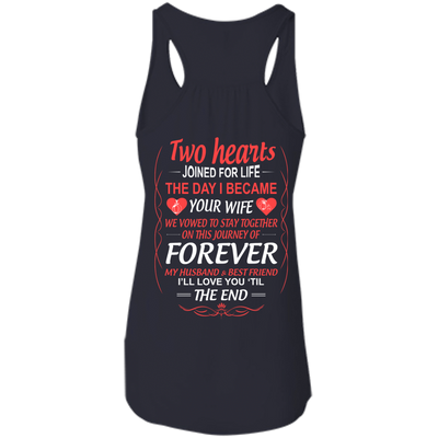 LOVE YOU TILL THE END-T-Shirt & Hoodie-Women's Flowy Racerback Tank-Midnight