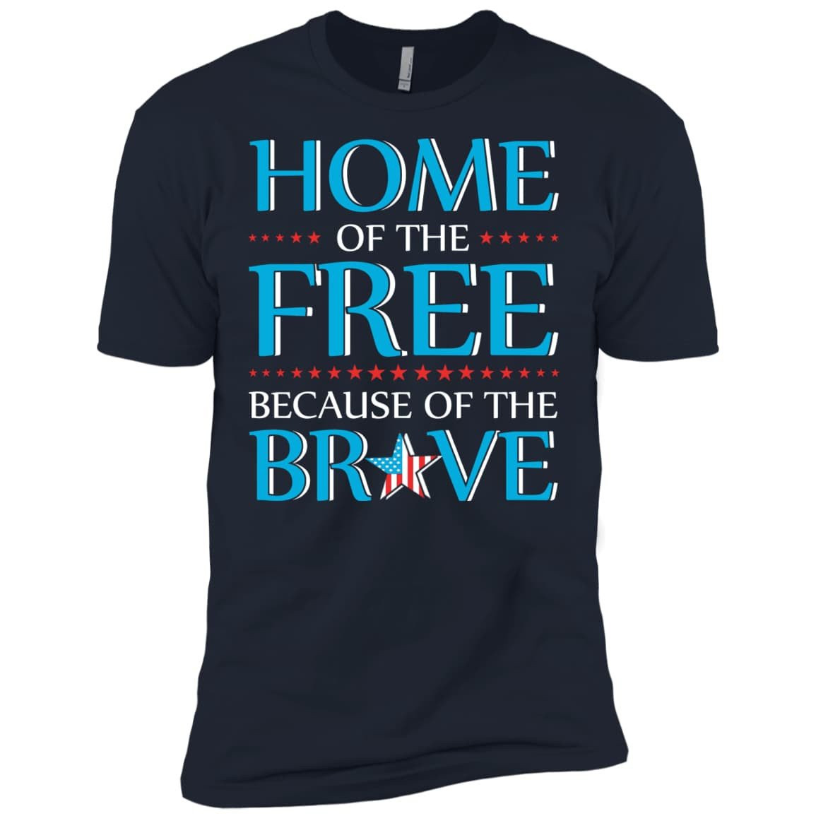 Home Of The Free-T-Shirt & Hoodie-Premium T-Shirt-Midnight Navy