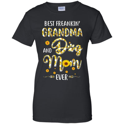 Best Freakin Grandma And Dog Mom Ever Mother Day Gift-T-Shirt & Hoodie-Women's T-Shirt-Black