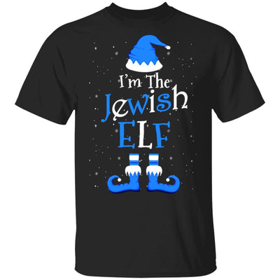 Jewish Elf Funny Elf Hanukkah Jewish Chanukah-T-Shirt & Sweatshirt-Classic T-Shirt-Black